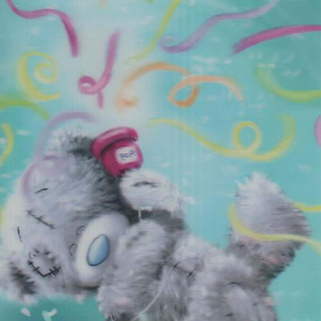 3D Holographic Party Time Me to You bear Card £2.85